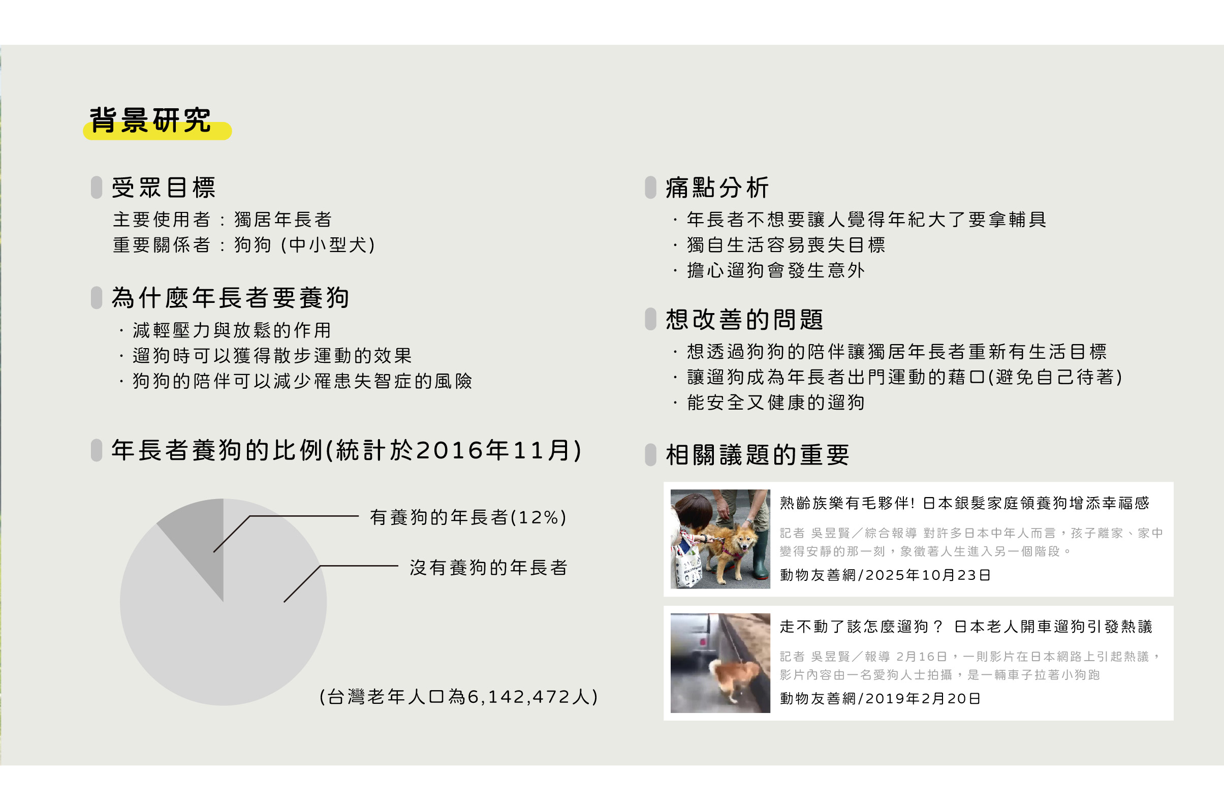年長者安全遛狗裝置