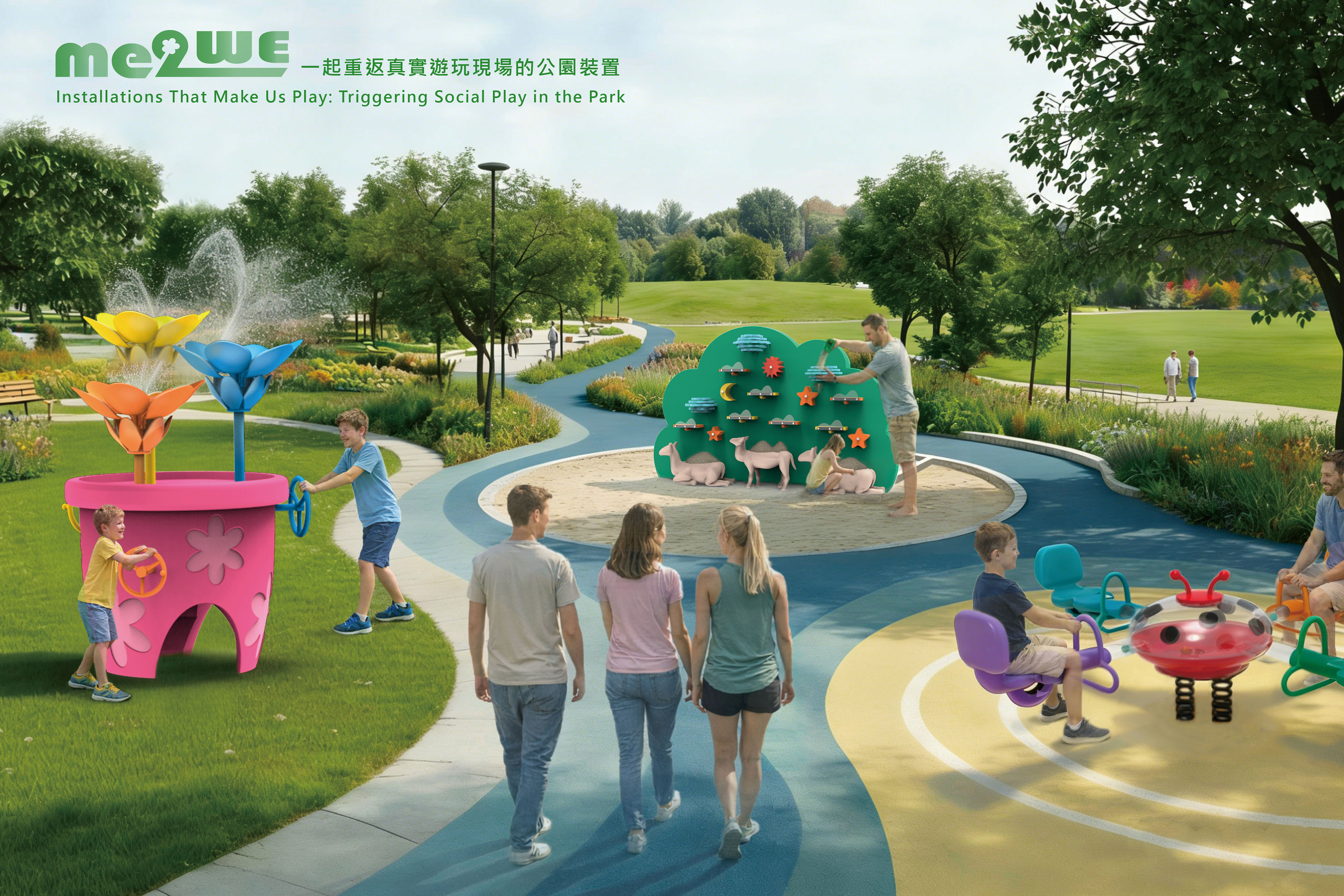 me2WE  一起重返真實遊玩現場的公園裝置