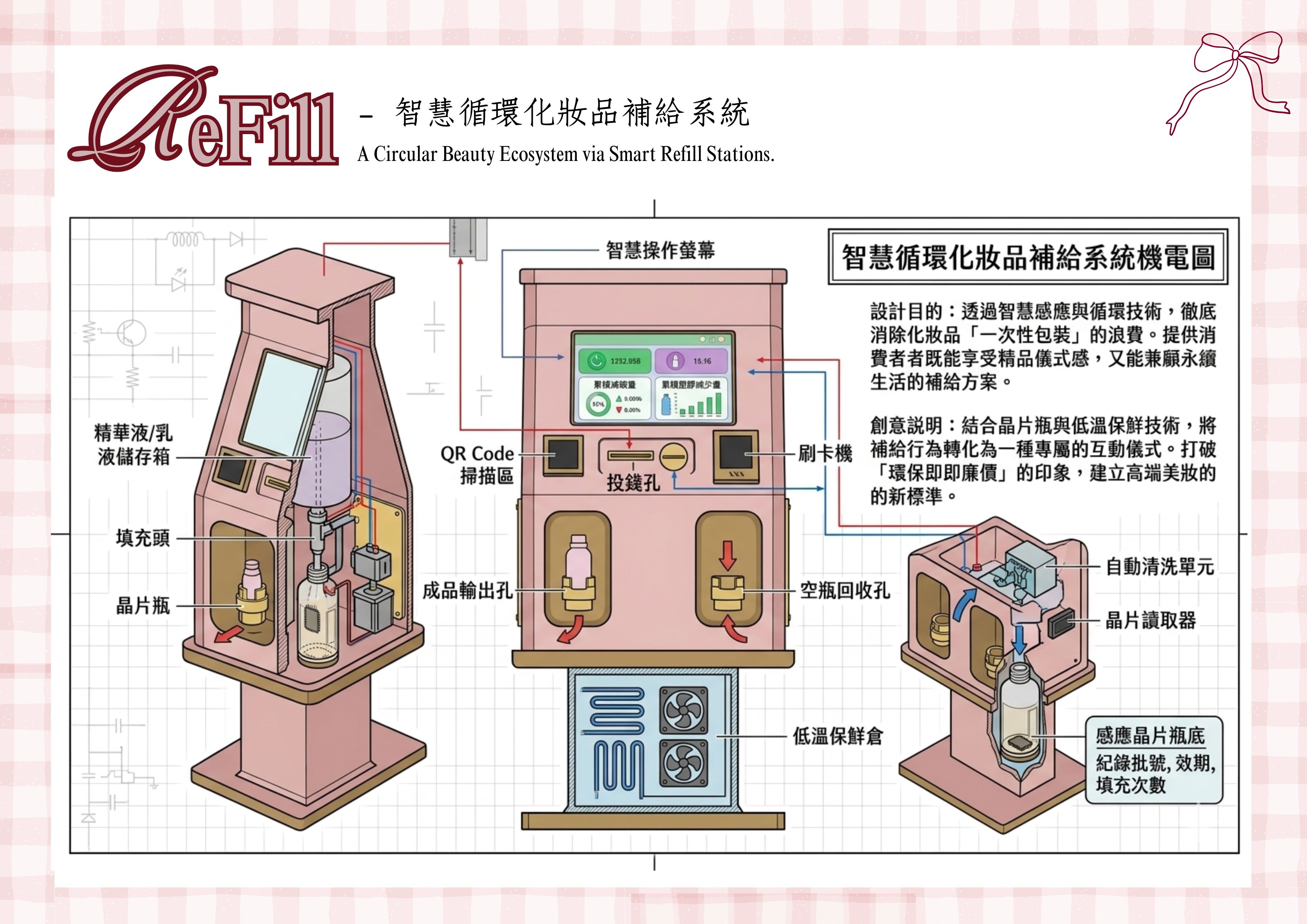 智慧循環化妝品補給系統