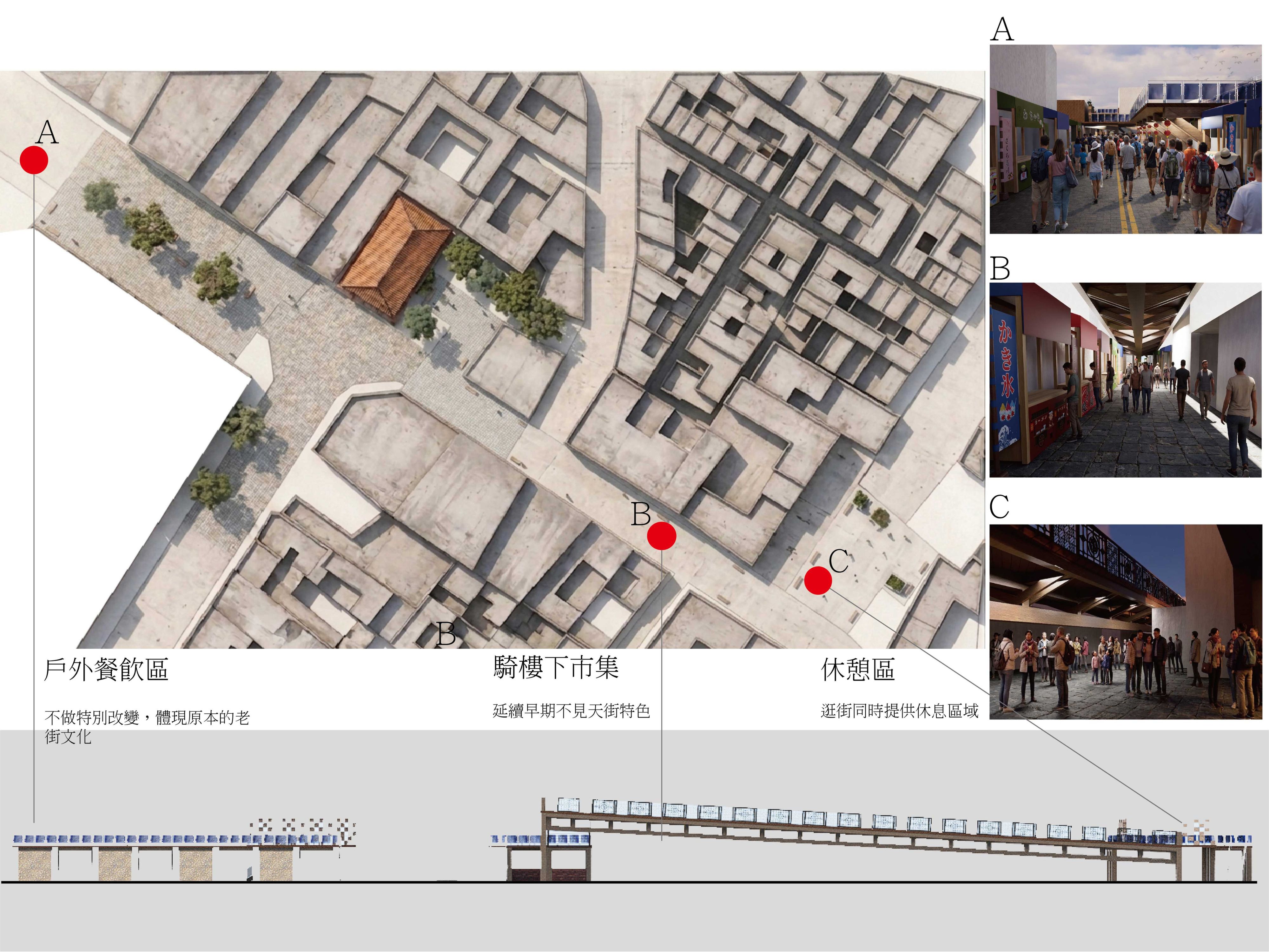 人群之上-介於觀光與日常之間，讓停留被重新定義的街道介入